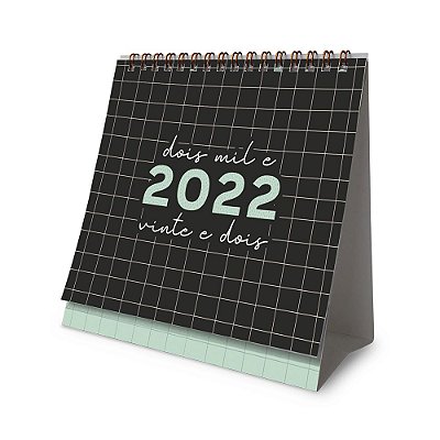 Calendario Quadriculado Preto - Cartoes Gigantes