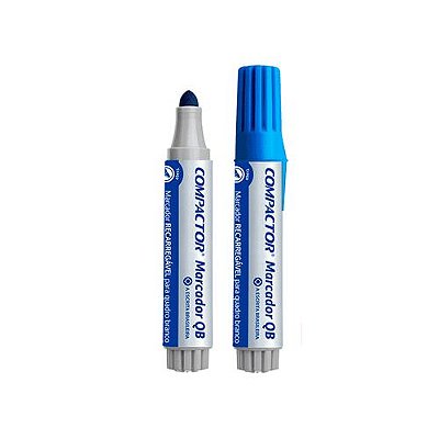 Marcador P/quadro Branco Azul - Compactor