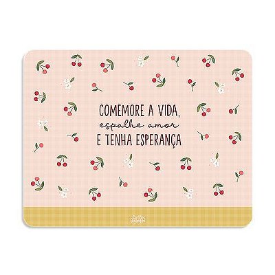 Mouse Pad Comemore A Vida Espal - Cartoes Gigantes