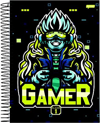 Caderno Esp Univ Cd 01m 80f Player 1 - Jandaia