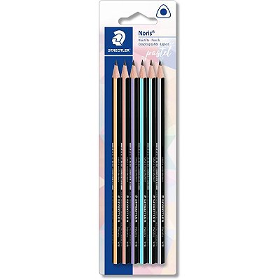 Lapis Preto C/6 Triangular Noris Pastel -staedtler