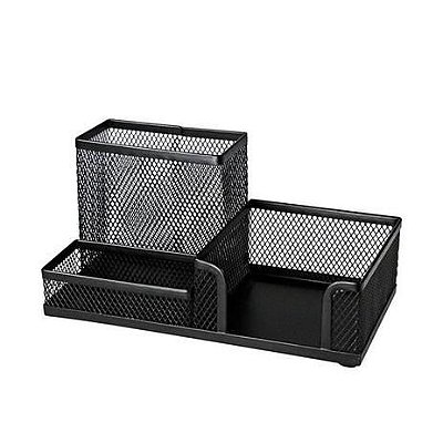 Organizador De Mesa 3 Div Aramado Preto - Keep