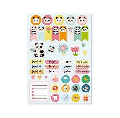 Adesivo Papel 2f Panda - Me Encanta