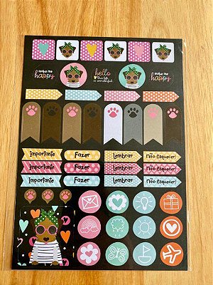 Adesivo Papel 2f Happy Caramelo - Me Encanta