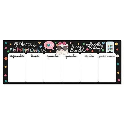 Bloco Planner Teclado Happy Cachorro - Me Encanta