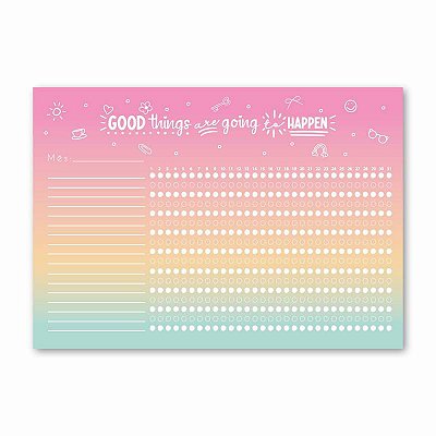 Bloco 120g 24f Meus Habitos Hola Sunset-me Encanta