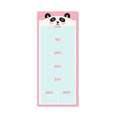 Bloco Magnetico 90g 40f Panda - Me Encanta