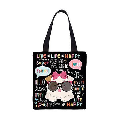 Tote Bag Happy Cachorro - Me Encanta