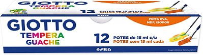 Tempera Guache 15ml C/12 Giotto - Canson