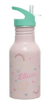 Garrafa Alum 500ml Lilica Rainbow Rosa - Pacific