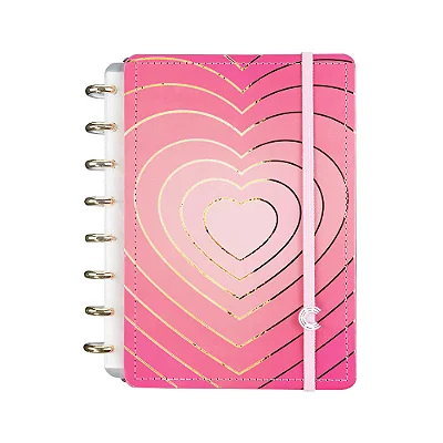Caderno A5 Golden Love - Caderno Inteligente