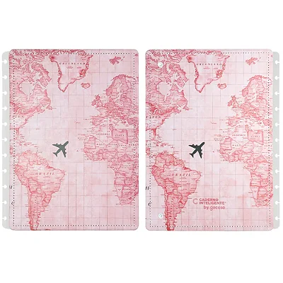 Capa E Contra G Mapa Mundi Rs- Caderno Inteligente