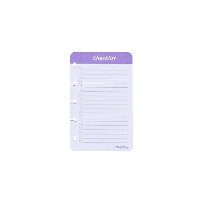 Refil Unico Checklist - Caderno Inteligente