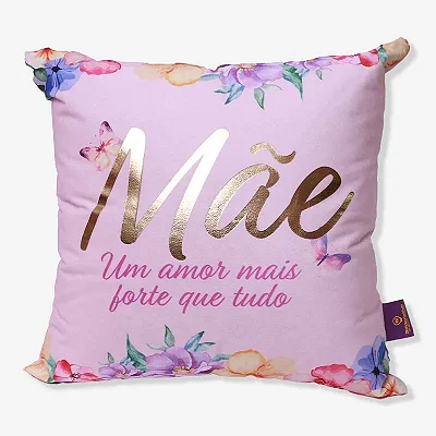 Almofada 40x40cm Mae Florence Fibra Veludo - Zona