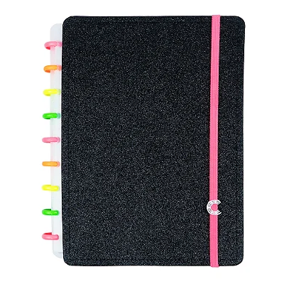 Caderno Medio Lets Gl Neon Bk- Caderno Inteligente