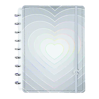 Caderno Medio Grey Love - Caderno Inteligente