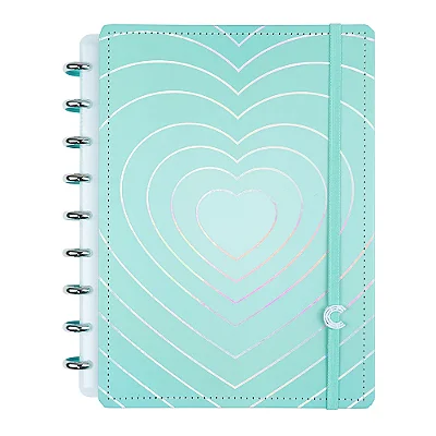 Caderno Medio Turquoise Love - Caderno Inteligente
