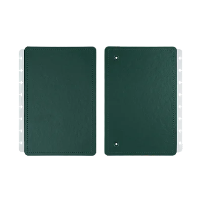 Capa E Contra A5 Dark Green - Caderno Inteligente