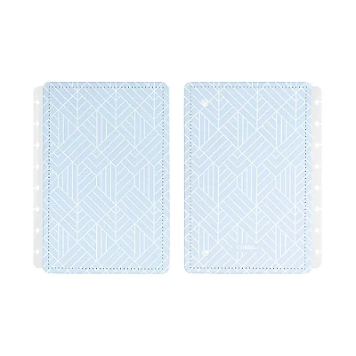 Capa E Contra A5 Ice Blue - Caderno Inteligente