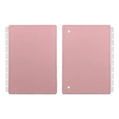 Capa E Contra M Rose Pastel - Caderno Inteligente