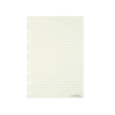 Refil A5 Pautado 90g Off White-caderno Inteligente