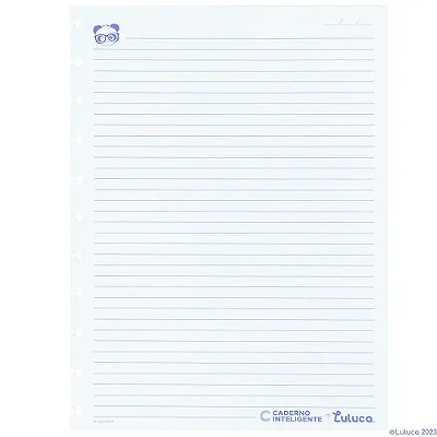 Refil G Pautado Luluca 90g 50f-caderno Inteligente