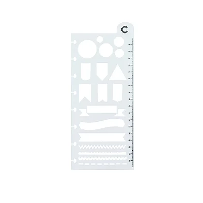Regua Stencil Inspiradora - Caderno Inteligente