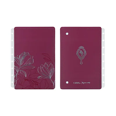 Capa E Contra A5 Bt Cherry - Caderno Inteligente