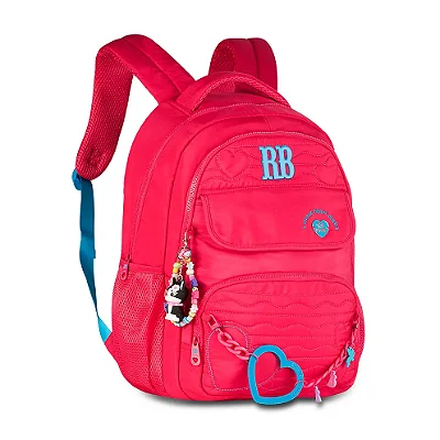 Mochila De Costas Rebecca Bonbon Heart Beats 17,5" Rb27015 - Clio