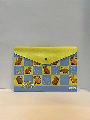 Envelope C/botao A4 Be Capy Azul - Dello