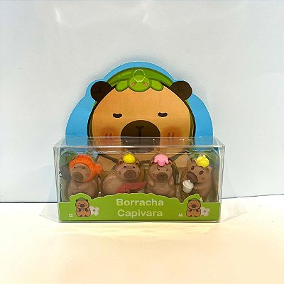 Kit C/4 Borracha Capivara Sortidas - Primax