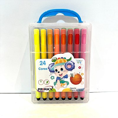 Estojo C/24 Hidrocor A Base Agua - Primax