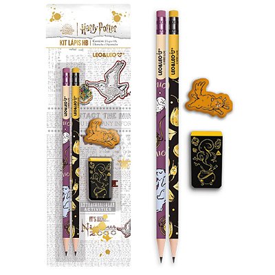 Lapis Grafite Hb C/2 + Apont + Borr H Potter - Leo