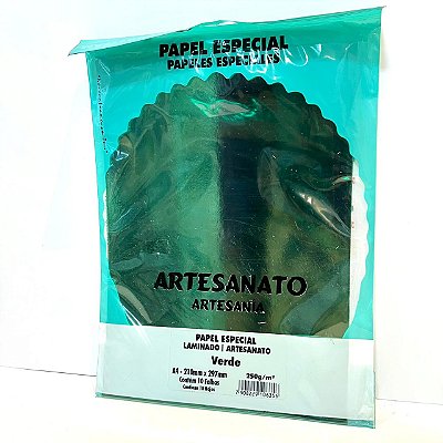 Papel Lamicote A4 250g 10f Verde - Masterprint