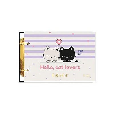 Mini Caderno Arg 80f Cute Cat - Cadersil