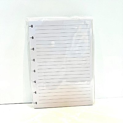 Refil A5 70g 80f Pautada Branca - Yinspaper