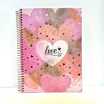 Agenda Espiral 192 folhas Planner La Creme - Jandaia