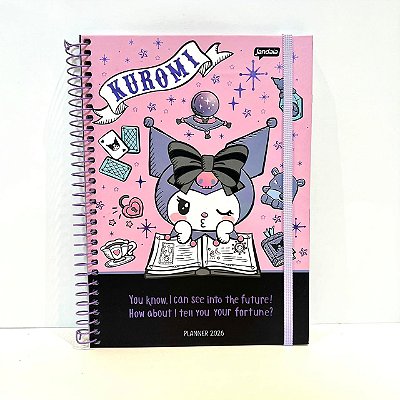 Agenda Espiral 160 folhas Planner Kuromi - Jandaia