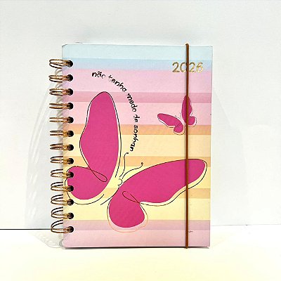 Agenda 2026 Espiral G 336 Folhas Borboleta Sortida - Dcarte