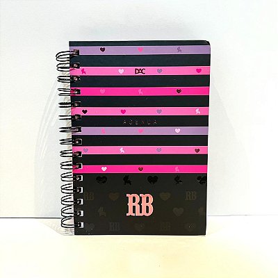 Agenda Permanente 388 folhas Rebecca Bonbon Preta - Dac