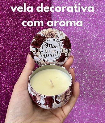Vela Aromatizada com Lata em Metal - Interponte