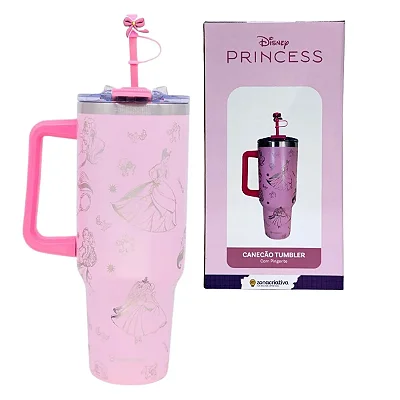 Canecao Tumbler C/pingente 1,15l Princesas - Zona