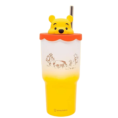 Copo 600ml Topper Pooh Yellow - Zona