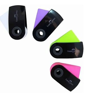 Borracha Mini Sleeve Black Neon - Faber Castell