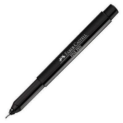 Caneta Fine Pen 0,4 Preta - Faber Castell