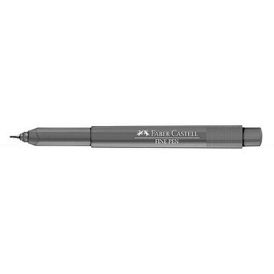 Caneta Fine Pen 0,4 Cinza - Faber Castell
