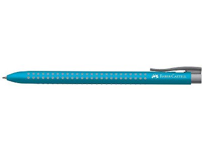 Caneta Esf Grip Retratil Media Azul Claro - Faber