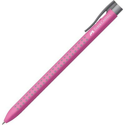 Caneta Esf Grip Retratil Media Rosa - Faber