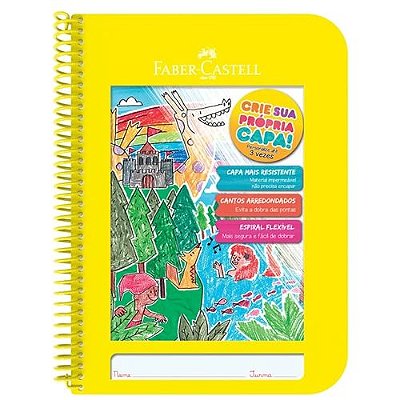 Caderno Criativo 96f Amarelo - Faber Castell
