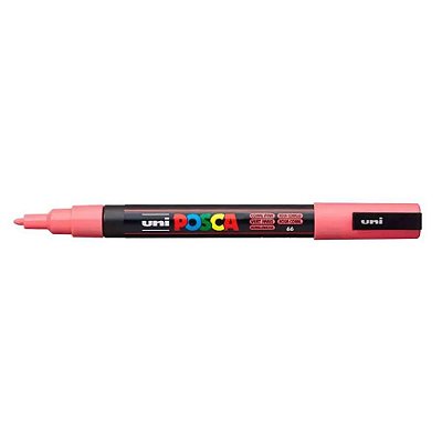 Caneta Bulled Shaped Posca 3m Rosa Coral- Uni